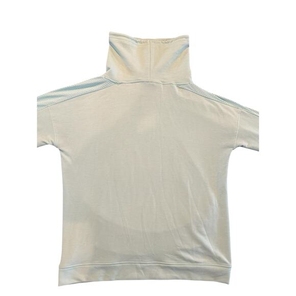 Under Armour Seafoam Green Funnel Neck Pullover Hoodie Medium Thumbholes Mesh - Picture 8 of 13